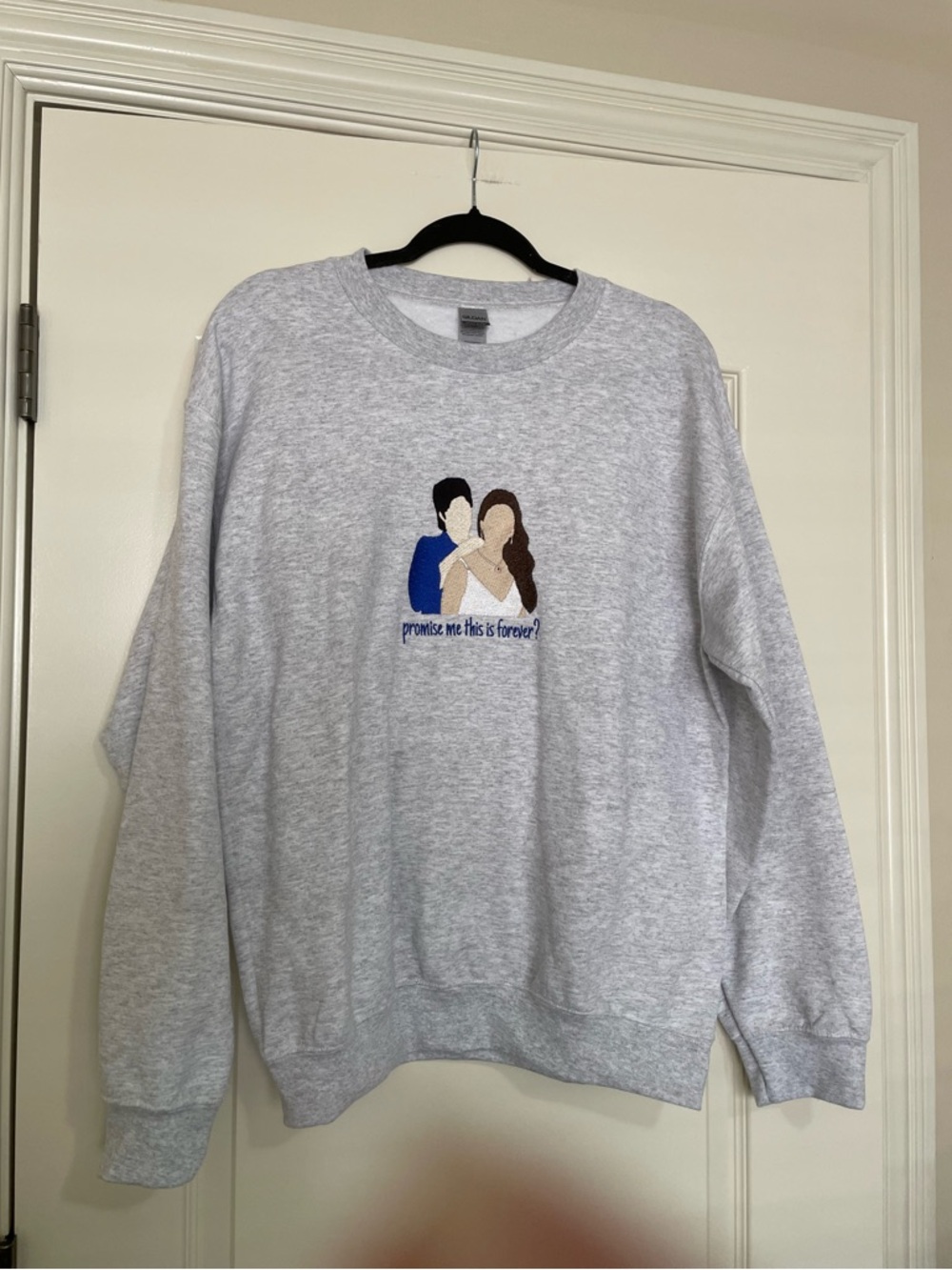 Beyond Epic Shop The Vampire Diaries Damon and Elena Embroidered Sweatshirt